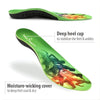 Image of Sports Orthotic Insoles with Arch Support and Gel Cushioning showing deep heel cup and moisture-wicking cover