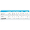 Image of Sports Orthotic Insoles with Arch Support and Gel Cushioning size chart for men's, women's, euro and centimetres