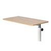 Image of Spring Lift Overbed Table 79 x 39cm angled view showing tabletop edge and adjustment mechanism