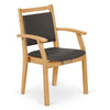 Image of Stand Assist Dining Chair 48cm Beech Wood Truffle Upholstery