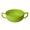Image of Two-Handled Ceramic Soup Bowl For Seniors Green Sample