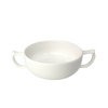 Image of Two-Handled Ceramic Soup Bowl For Seniors White Sample