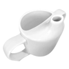 Image of Two Handled Ceramic Feeding Cup For Seniors White Upper View