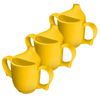 Image of Two Handled Ceramic Feeding Cup For Seniors Yellow
