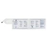 Image of Universal Bed Pressure Sensor Pad for Fall Alert Systems printed instructions on underside