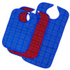 Image of Waterproof Adult Bib with Food Catcher for Mealtime Protection
