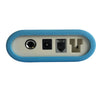 Image of Wired Floor Mat Alarm Kit for Bed Exit & Fall Monitoring control unit ports showing power and connection inputs