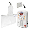 Image of Wireless Chair Pad Alarm Kit with 6 Channel Monitor complete kit including sensor pad transmitter and multi channel monitor