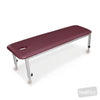 Image of Adjustable Height Metal Plinth – Single Section Treatment Table in Austex Studio+ Ruby vinyl (AI colour preview)