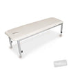 Image of Adjustable Height Metal Plinth – Single Section Treatment Table in Austex Studio+ Snow vinyl (AI colour preview)