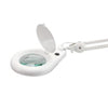 Image of Aero Healthcare LED magnifying lamp lens head with dust cover open