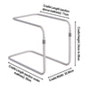 Image of Bed cradle dimensions showing 54 to 68cm height and 71cm length above the mattress