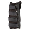 Image of Black d-ring wrist brace side view showing the padded lining