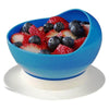 Image of blue scoop bowl with high rim filled with berries