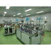 Image of Production line machines making disposable face masks