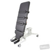 Image of EVO2 Tilt Table - Hoist Access, Split Footplates, CPR Quick Release in Austex Studio+ Charcoal vinyl (AI colour preview)
