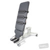 Image of EVO2 Tilt Table - Hoist Access, Split Footplates, CPR Quick Release in Austex Studio+ Pewter vinyl (AI colour preview)