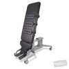 Image of EVO2 Tilt Table - Hoist Access, Two Section, Split Footplates, CPR Quick Release in Austex Studio+ Black vinyl (AI colour preview)
