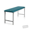 Image of Fixed Height Metal Plinth - Single Section Treatment Table in Austex Studio+ Caribbean vinyl (AI colour preview)
