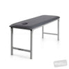 Image of Fixed Height Metal Plinth - Single Section Treatment Table in Austex Studio+ Charcoal vinyl (AI colour preview)