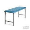 Image of Fixed Height Metal Plinth - Single Section Treatment Table in Austex Studio+ Lagoon vinyl (AI colour preview)