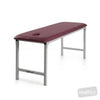 Image of Fixed Height Metal Plinth - Single Section Treatment Table in Austex Studio+ Ruby vinyl (AI colour preview)