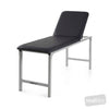 Image of Fixed Height Metal Plinth Two Section Treatment Table in Austex Studio+ Black vinyl (AI colour preview)