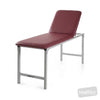 Image of Fixed Height Metal Plinth Two Section Treatment Table in Austex Studio+ Ruby vinyl (AI colour preview)