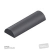 Image of Foam Bolster - Half Circumference 670mm x 110mm in Austex Studio+ Charcoal vinyl (AI colour preview)