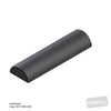 Image of Foam Bolster - Half Circumference 600mm x 90mm in Austex Studio+ Black vinyl (AI colour preview)