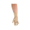 Image of Full finger over-the-wrist oedema glove palm side on hand