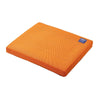 Image of Cobalt GelComfort gel seat cushion in the orange cover, angled view