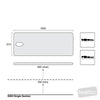 Image of adjustable height metal plinth single section height adjustment positions