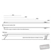 Image of electric parallel bars height adjustment positions