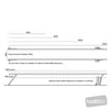 Image of electric parallel bars width adjustment range of movement positions