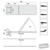 Image of lynx five section treatment table movement positions