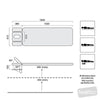 Image of lynx four section treatment table height positions