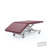 Image of Ultimate Bariatric Bobath Table - Two Section Electric Backrest in Austex Studio+ Ruby vinyl (AI colour preview)