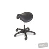 Image of Hi-Lo Saddle Stool - 420mm to 560mm in Austex Studio+ Black vinyl (AI colour preview)