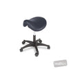 Image of Hi-Lo Saddle Stool - 420mm to 560mm in Austex Studio+ Navy vinyl (AI colour preview)