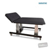 Image of HT Hi-Capacity Bobath Table - Two Section w/Central Lock Castors - Electric Backrest in Austex Studio+ Black vinyl (AI colour preview)