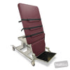 Image of HT Hi-Capacity Tilt Table - 4 Column (CLEAR SPAN) - Hoist Access - Single Section - Single Footplate - CPR Quick Release - Central Lock Castors - Weigh Scales in Austex Studio+ Ruby vinyl (AI colour preview)