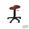 Image of HT Hi-Lo Peanut Stool in Austex Studio+ Ruby vinyl (AI colour preview)