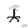 Image of HT Hi-Lo Peanut Stool in Austex Studio+ Snow vinyl (AI colour preview)