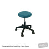 Image of HT Hi-Lo Round Top Stool - 420mm to 560mm in Austex Studio+ Caribbean vinyl (AI colour preview)