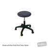 Image of HT Hi-Lo Round Top Stool - 420mm to 560mm in Austex Studio+ Navy vinyl (AI colour preview)