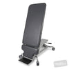 Image of HT Tilt Table (Clear Span) - Hoist Access - Split Footplates in Austex Studio+ Charcoal vinyl (AI colour preview)