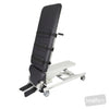 Image of HT Tilt Table (Low Height) - Two Section - Split Footplates in Austex Studio+ Black vinyl (AI colour preview)