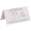 Image of jamar lops instruction card showing diabetic foot screening test sites