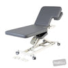 Image of LynX Cardiology Table - Backrest & Body Cutouts, All Electric in Austex Studio+ Pewter vinyl (AI colour preview)